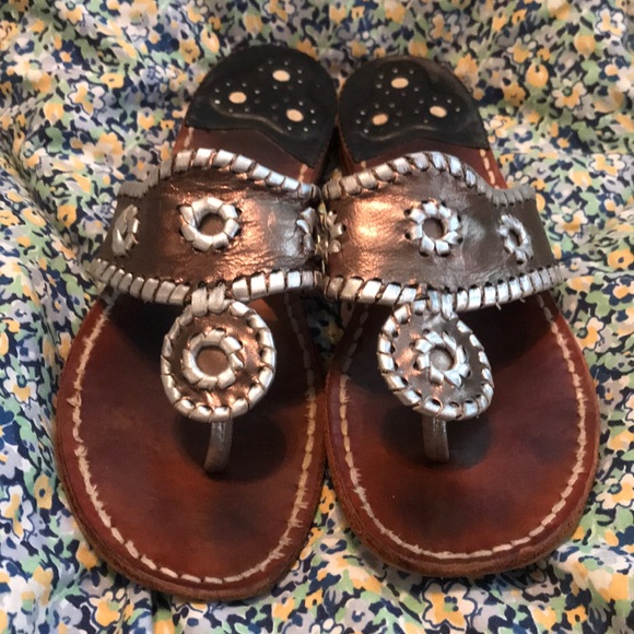 Pewter copper and silver Jack Roger sandals - Picture 2 of 4